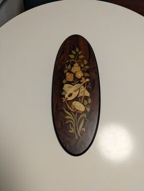 Notturno Intarsio Inlaid Wood Wall Plaque